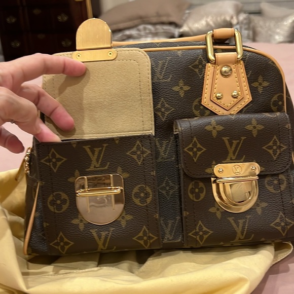 Small Manhattan Genuine LV. Used once. Handles still so new. - Picture 9 of 9